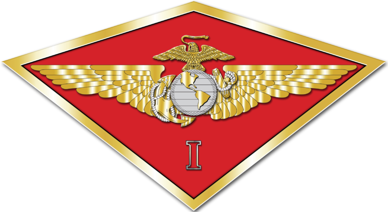 USMC 1st MAW I Marine Aircraft Wing Patch vinyl decal for car, truck, window or laptop U.S. Marine Military