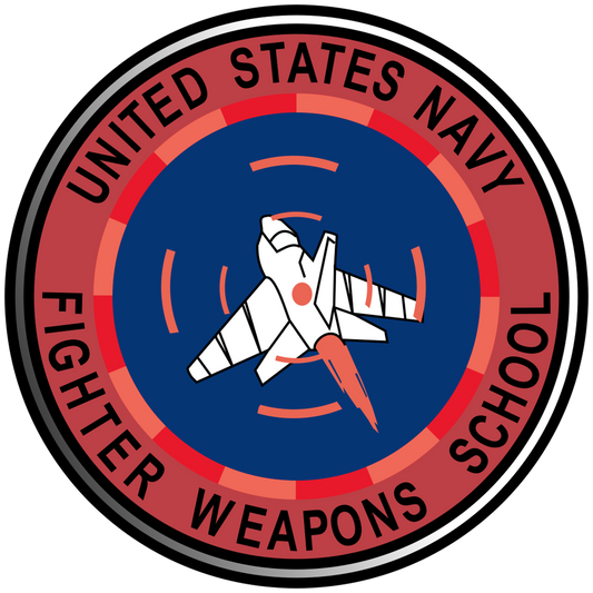 U.S. NAVY FWS Fighter Weapon School "Top Gun" Insignia Patch vinyl decal for car, truck, window or laptop U.S. NAVY Military