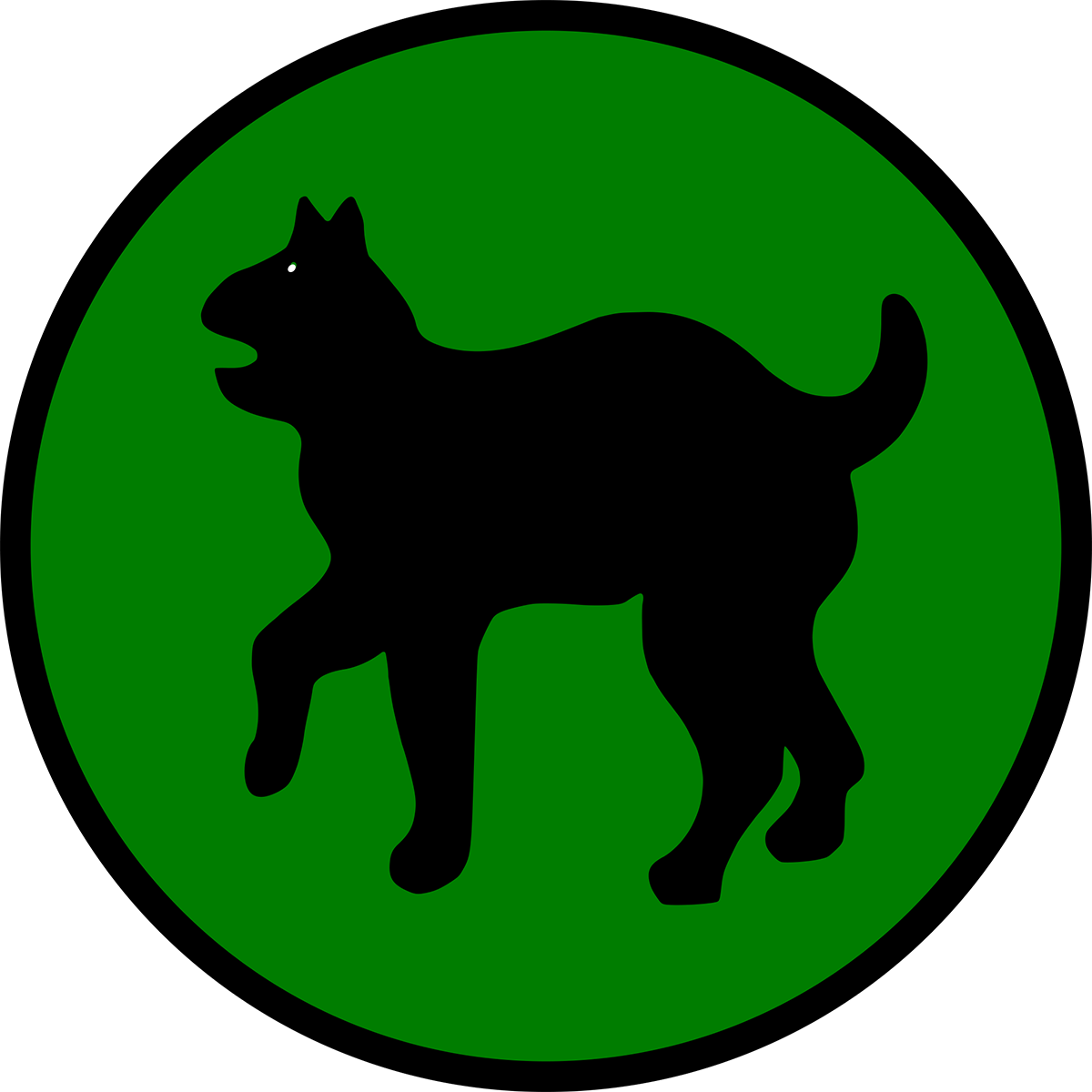 U.S. ARMY 81st Infantry Division "Wildcat" Insignia Patch vinyl decal for car, truck, window or laptop U.S. ARMY Military