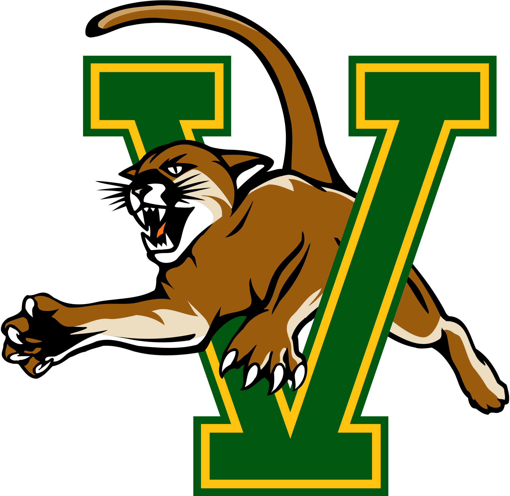 Vermont Catamounts NCAA Football Vinyl Decal for Car Truck Window Laptop - DECALS OF AMERICA