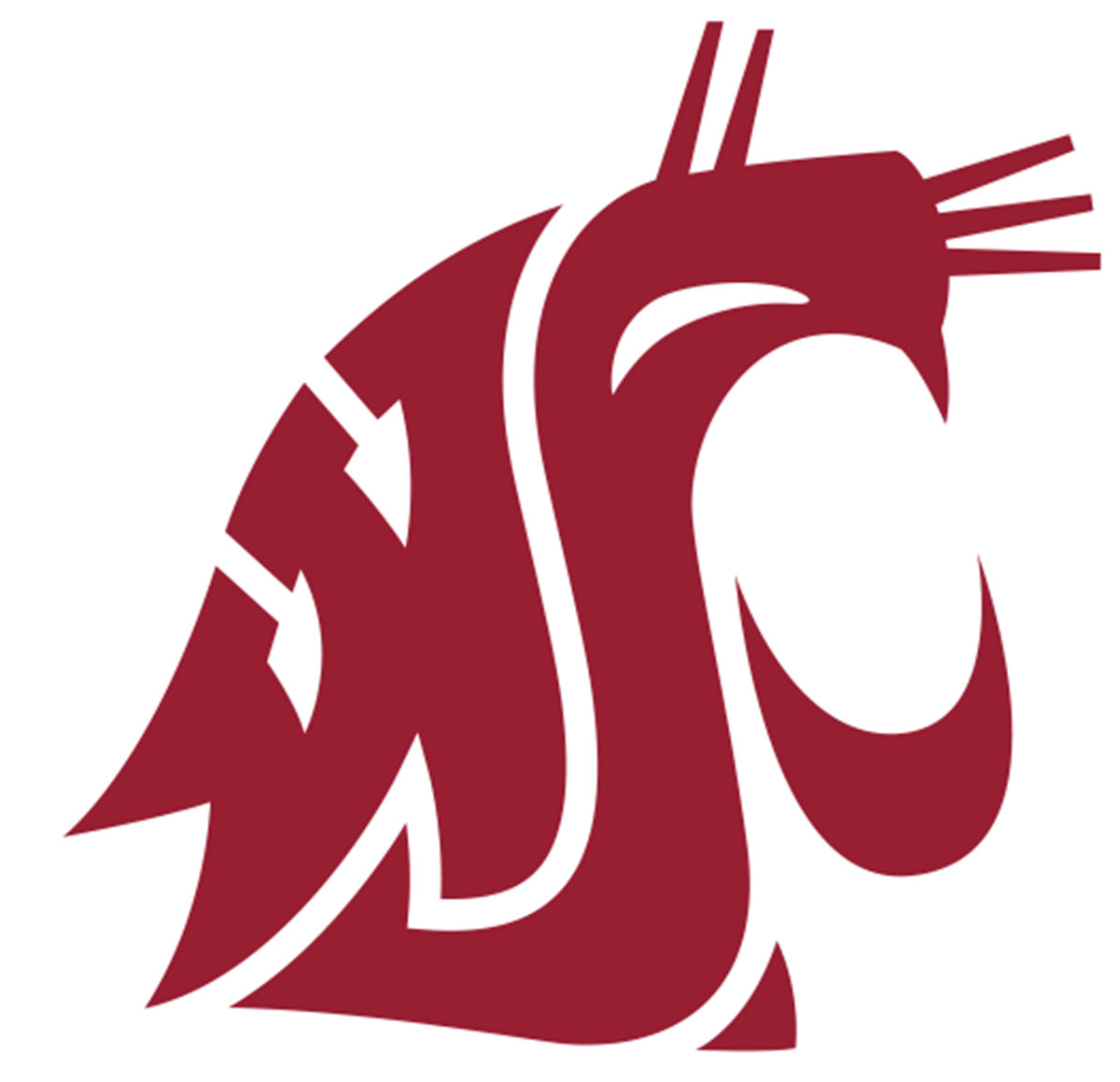 Washington State Cougars NCAA Football Vinyl Decal for Car Truck Window Laptop - DECALS OF AMERICA