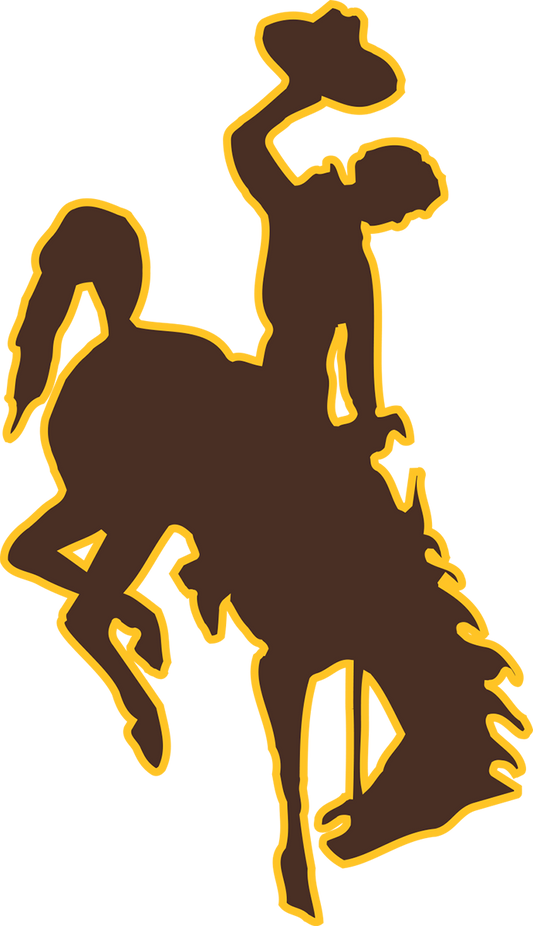 Wyoming Cowboys NCAA Football Vinyl Decal for Car Truck Window Laptop - DECALS OF AMERICA