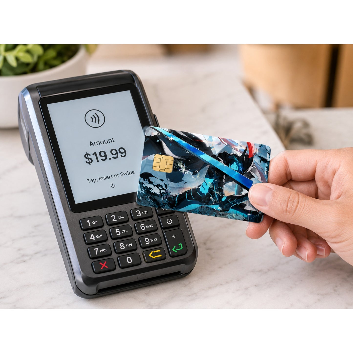 Igris Unleashing Devastating Slash Solo Leveling Debit Card Credit Card Skin