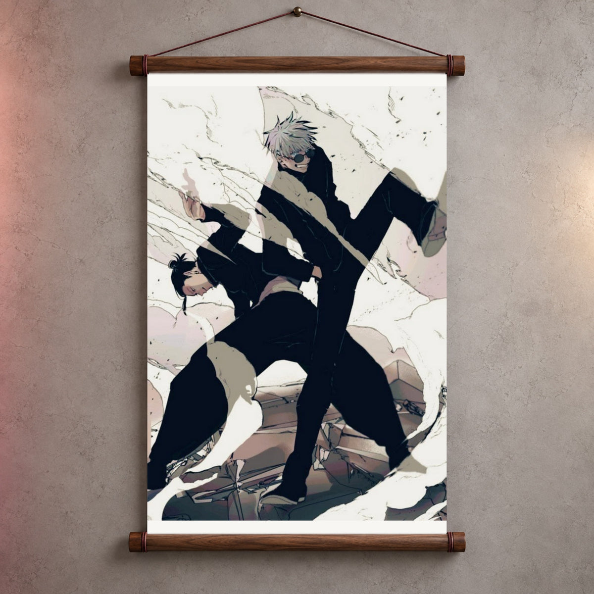 Gojo Geto Strongest Duo Jujutsu Kaisen Wall Scroll Room Home Decor