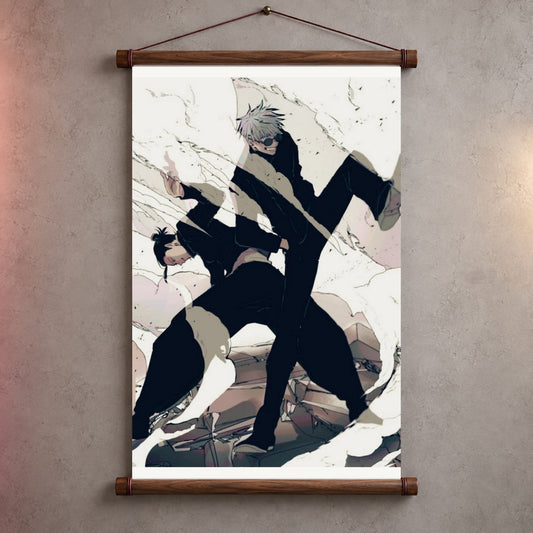 Gojo Geto Jujutsu Kaisen Wall Scroll | Anime Decor