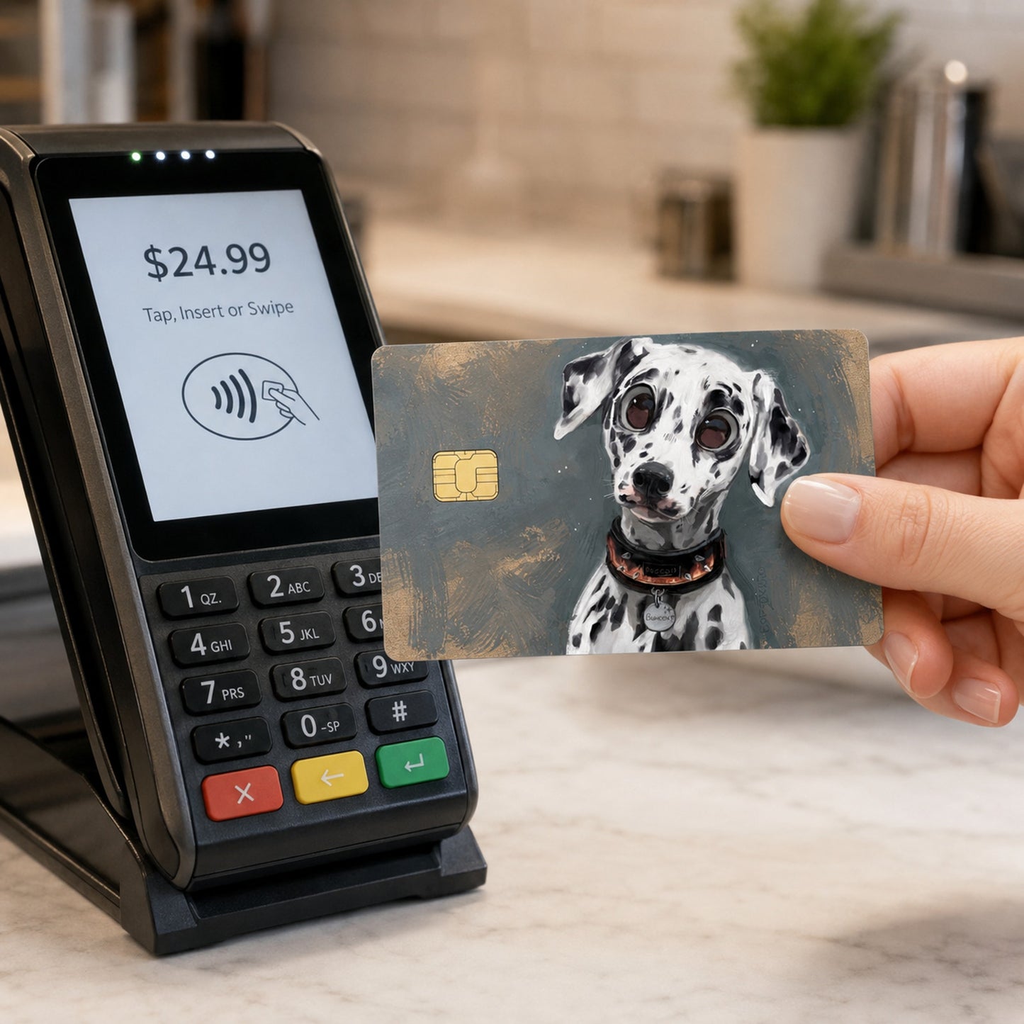 Tough Collar, Soft Eyes Debit Card Credit Card Skin Vinyl Sticker