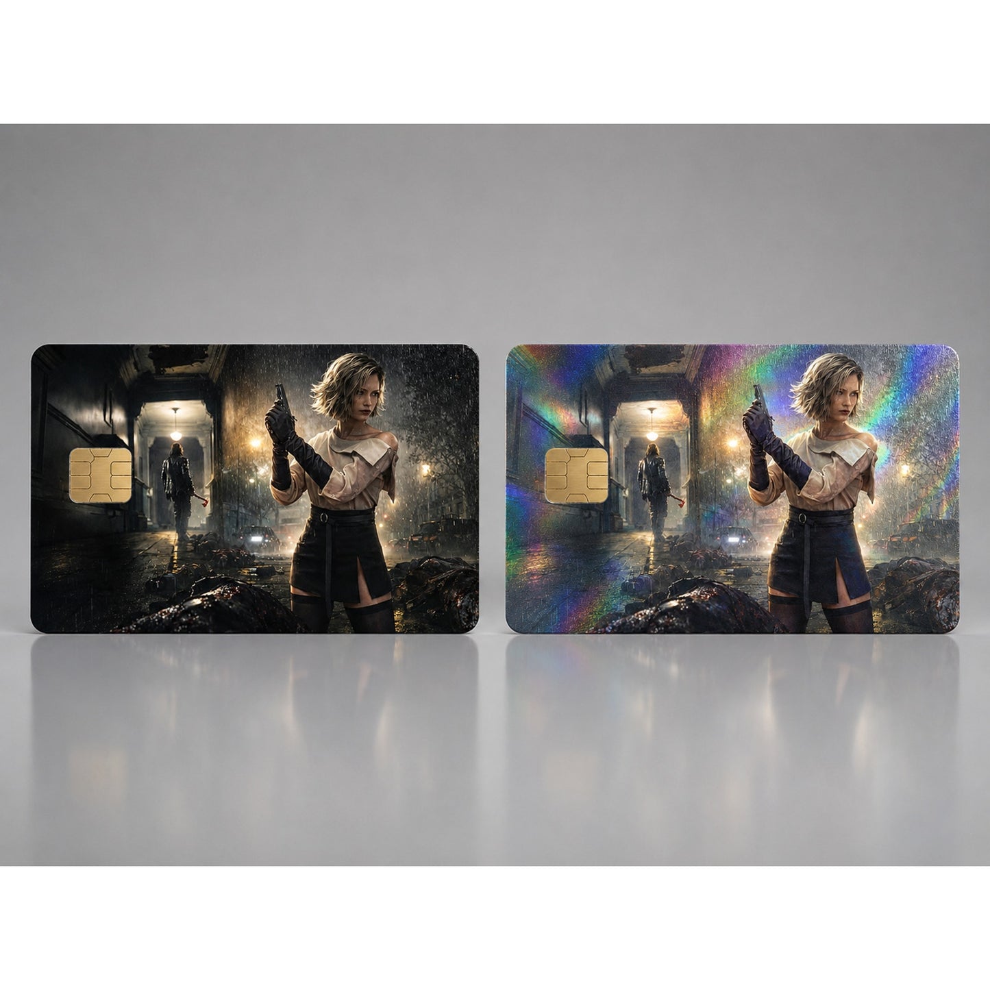 Resident Evil Grace Ashcroft Dark Alley Scene Debit Card Credit Card Skin
