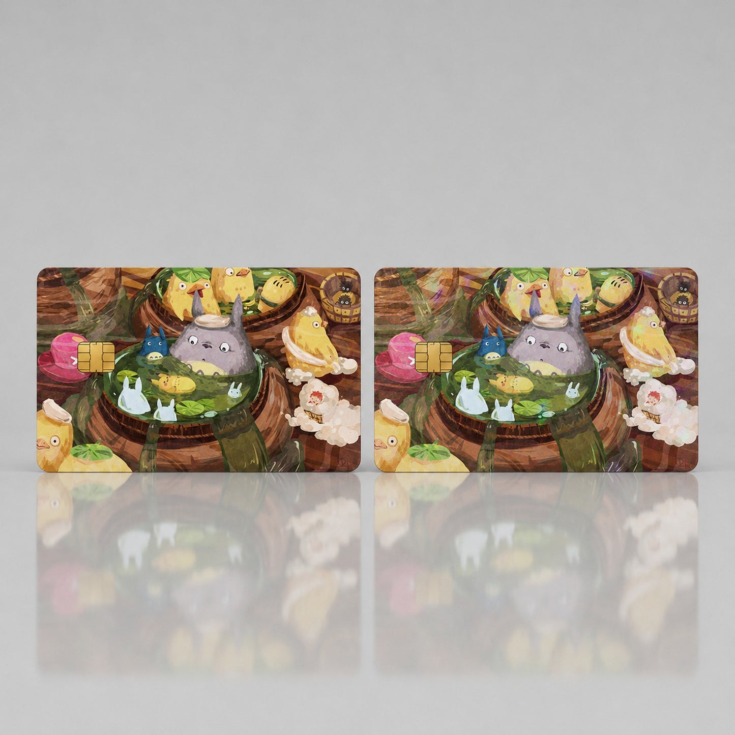 Totoro Spirit Bathhouse Crossover Ghibli Studio Debit Card Credit Card Skin