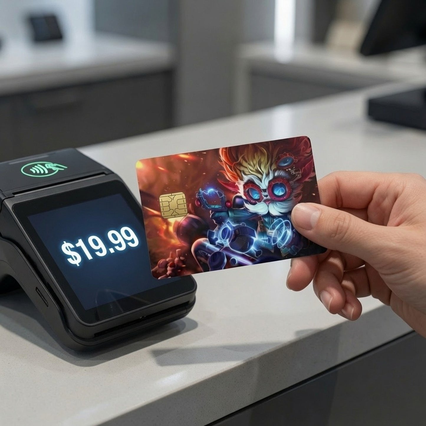 Heimerdinger The Hextech Overdrive League of Legends Debit Card Credit Card Skin