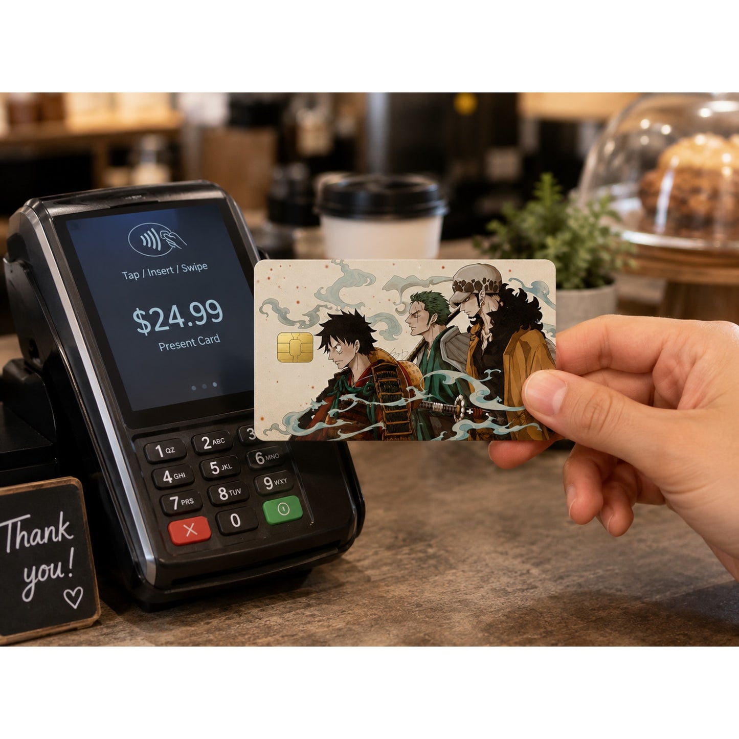 Luffy Zoro Law Wano Trio One Piece Debit Card Credit Card Skin