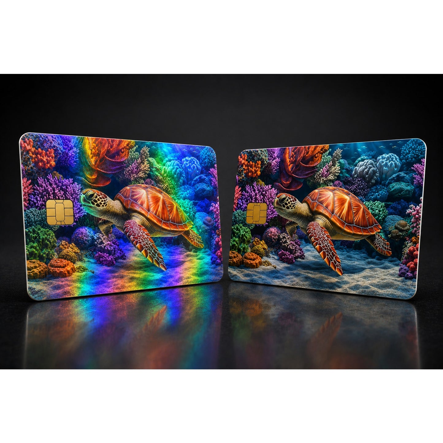 Sea Turtle Swimming Debit Card Credit Card Skin Sticker Decal