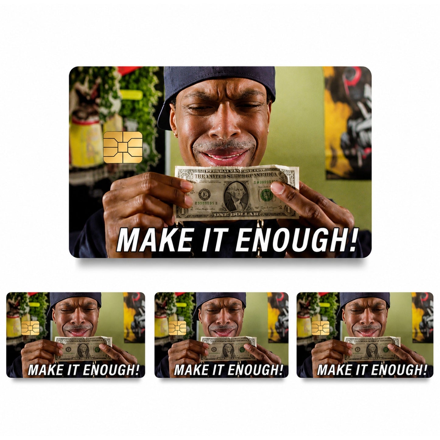 Funny Make It Enough Chris Tucker Meme Credit Card Skin Credit Card Sticker