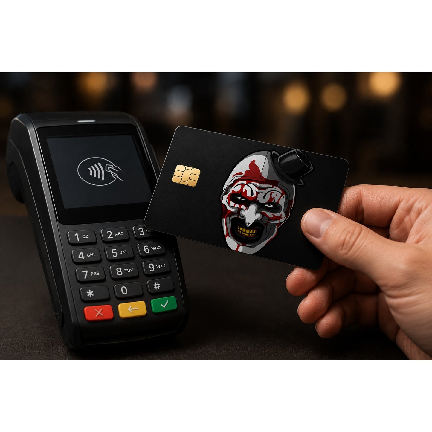 The Terrifier Clown Debit Card Credit Card Skin Sticker Vinyl Decal Horror Scary