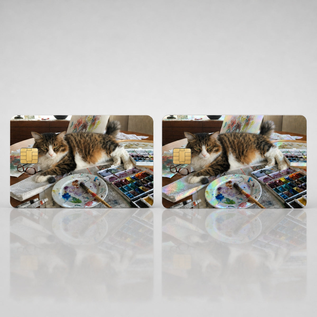 Meow-sterpiece of Artistic Sabotage Kitty Cat Debit Card Credit Card Skin