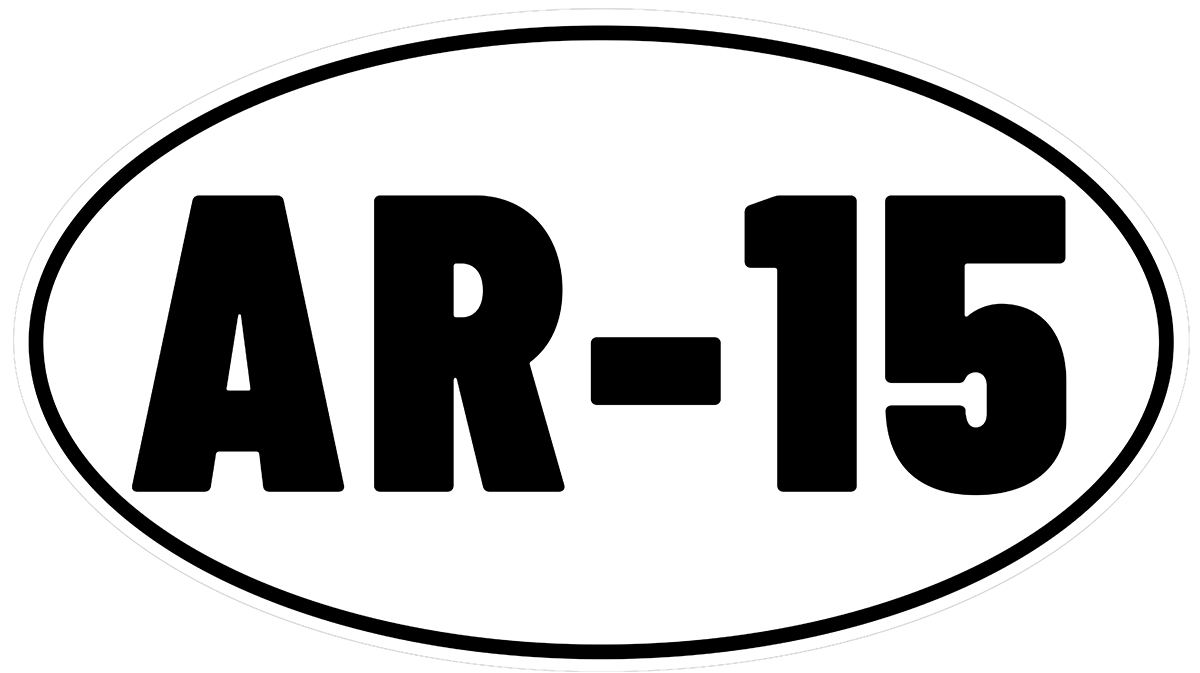 AR15 rifle vinyl decal for car, truck, window or laptop military self defense hunting AR-15 .223 - DECALS OF AMERICA