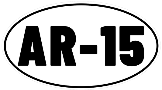 AR15 rifle vinyl decal for car, truck, window or laptop military self defense hunting AR-15 .223 - DECALS OF AMERICA