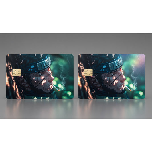 Naruto Asuma Final Smoke in the Rain Credit Card Skin