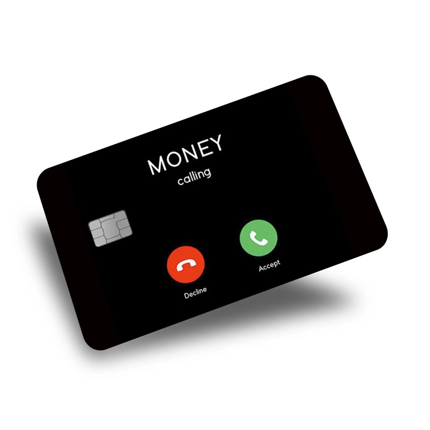 Money Calling Credit Card Skin Funny Debit Card Vinyl Sticker Wrap