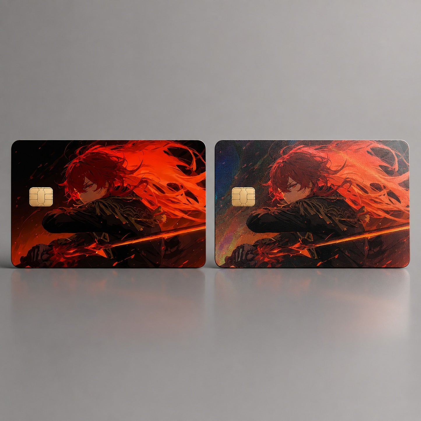 Dilucs Blazing Wrath Genshin Debit Card Credit Card Skin Vinyl Sticker
