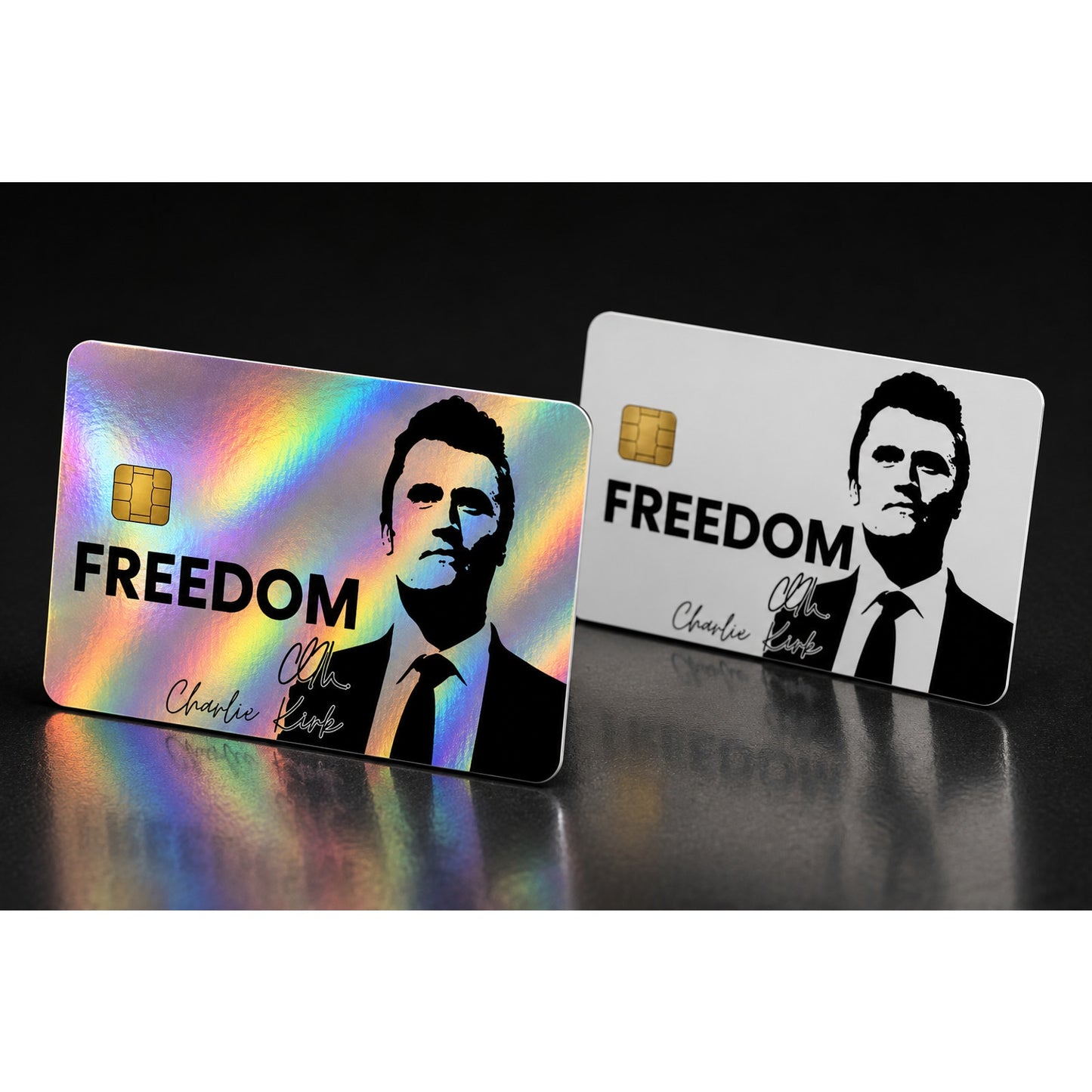 Charlie Kirk "Freedom" Credit Card Vinyl Skin – Premium Quality Die-cut Decal