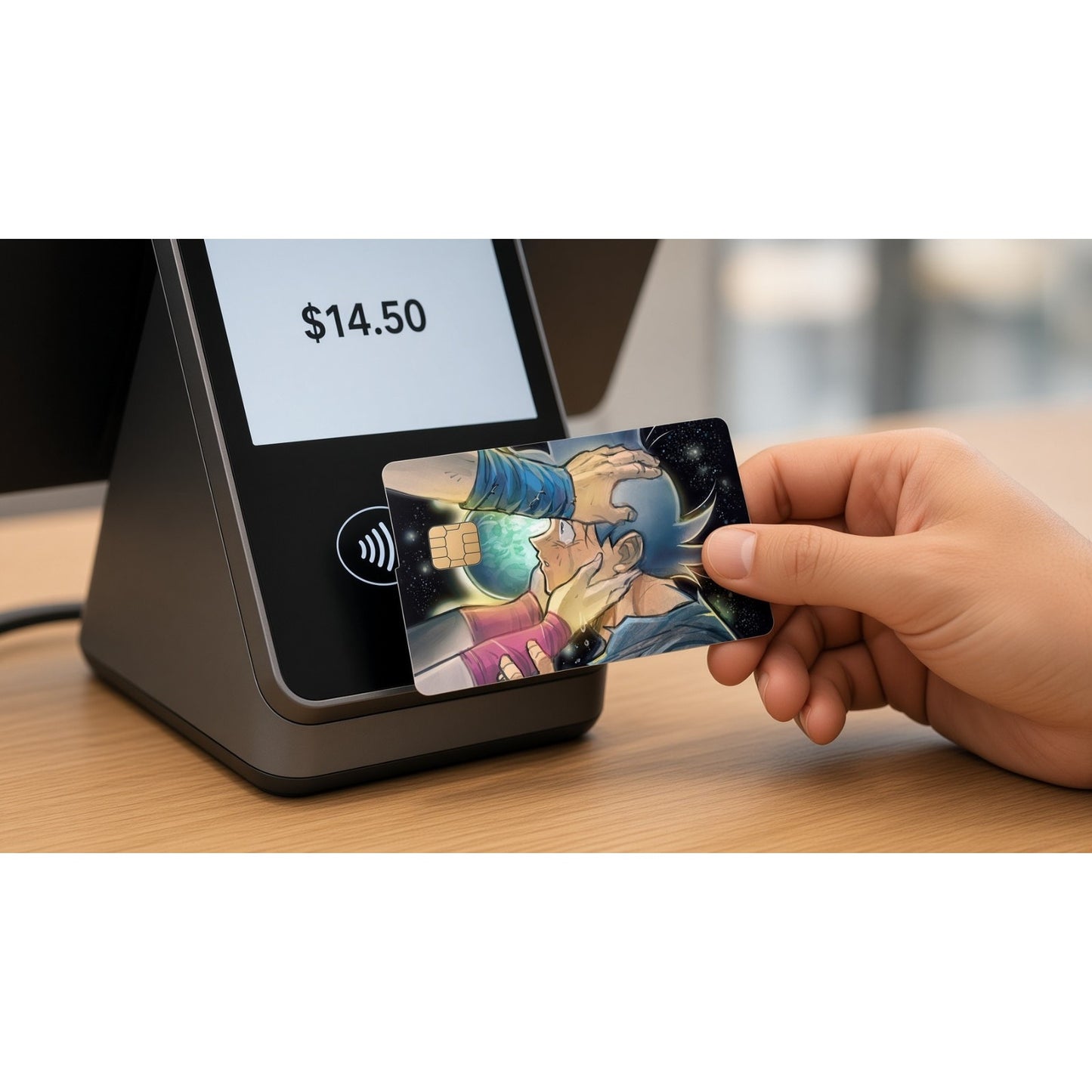Goku’s Lineage Hands of Bardock & Gine Dragon Ball Z Debit Card Credit Card Skin