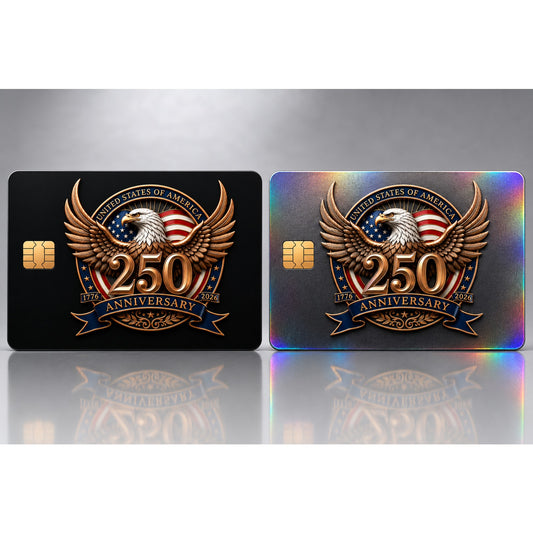 USA 250 Years Patriotic Eagle Emblem Debit Card Credit Card Skin Vinyl Sticker
