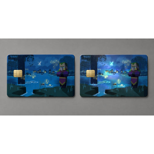 Swamp Villager Lantern Vigil Mine Craft Debit Card Credit Card Skin