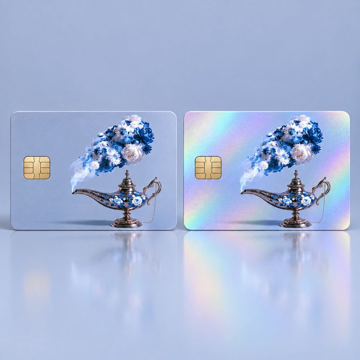 Chinoiserie Floral Magic Lamp Luxury DesignDebit Card Credit Card Skin