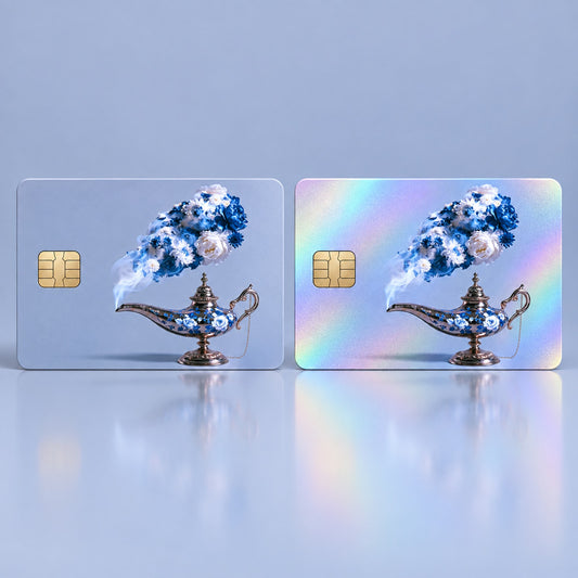 Chinoiserie Floral Magic Lamp Luxury Design Debit Card Credit Card Skin
