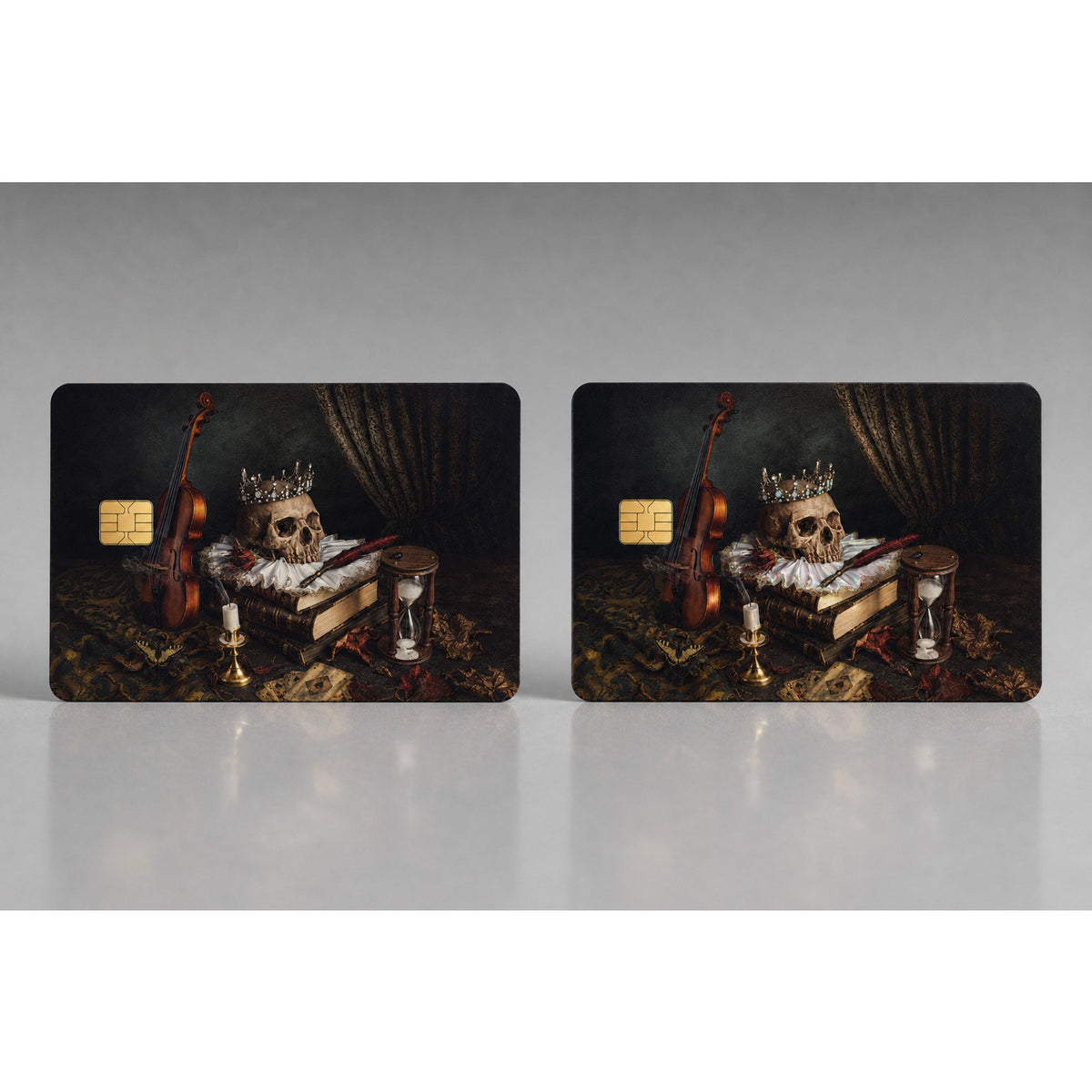 The King’s Postscript Gothic Skull Luxury Design Debit Card Credit Card Skin