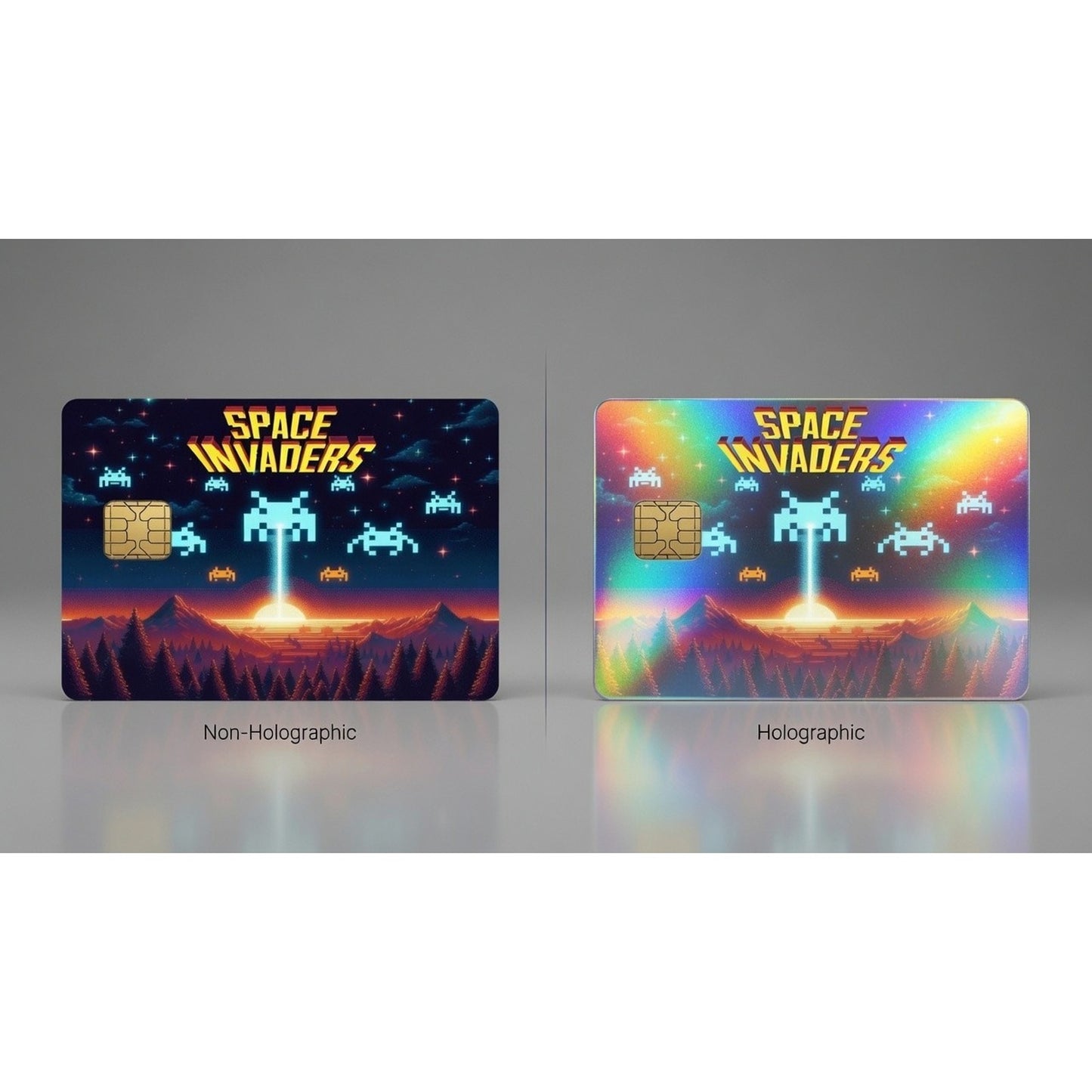 Space Invaders Retro 80s90s Games Debit Card Credit Card Skin