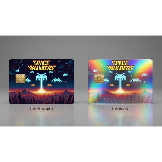 Space Invaders Retro 80s90s Games Debit Card Credit Card Skin