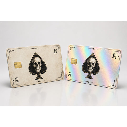 Debit Card Credit Card Skin Skull Ace of Spades Vinyl Sticker