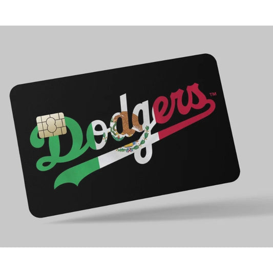 LA Dodgers Mexico Flag Credit Card Skin Baseball Debit Vinyl Sticker