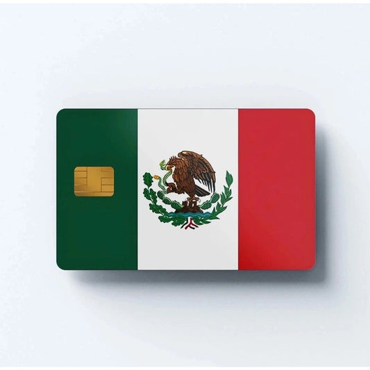 Flag Mexican Express Credit Card Skin Sticker UV Vinyl