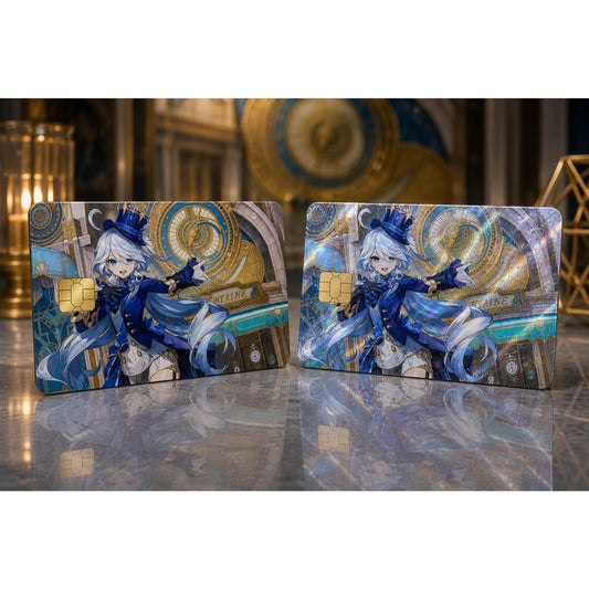 Welcoming You to Fontaine Genshin Impact Furina Debit Card Credit Card Skin