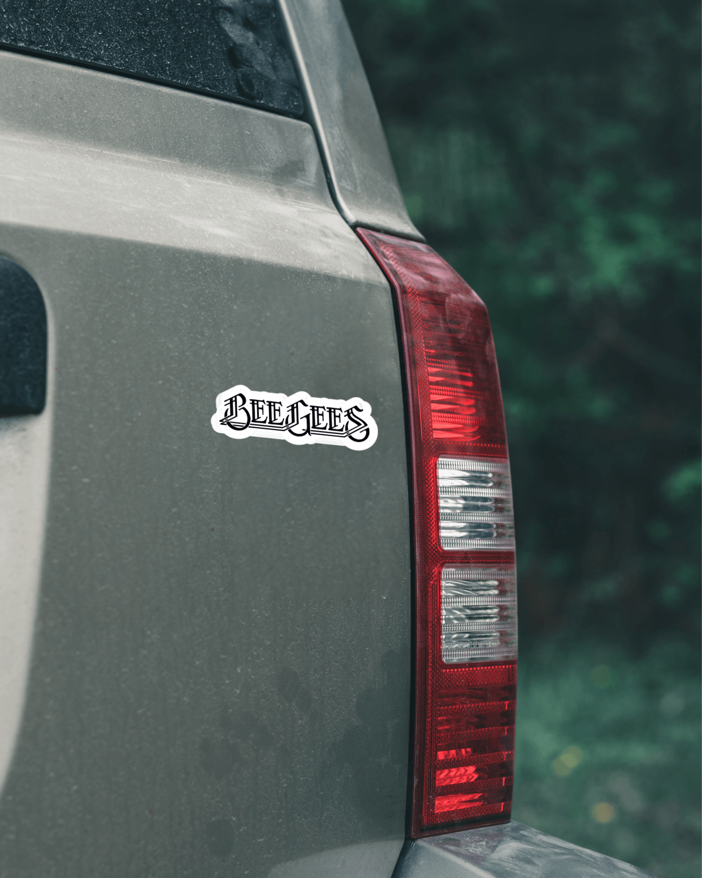 Calcomanía de vinilo con el logotipo de Bee Gees para el ordenador portátil de la ventana del camión del coche