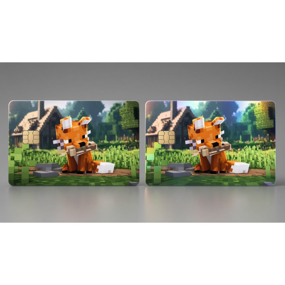 Loyal Fox Guardian Minecraft Credit Card Skin Sticker