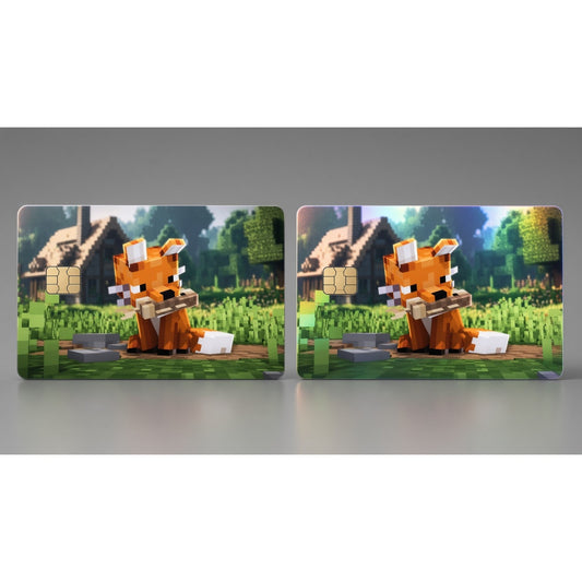 The Loyal Fox Guardian Minecraft Debit Card Credit Card Skin