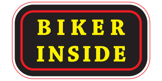 Biker Inside vinyl decal sticker