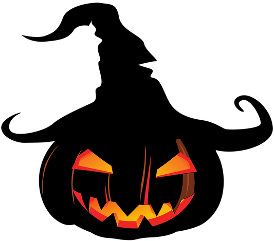 Black Jack O Lantern Halloween Vinyl Decal Sticker