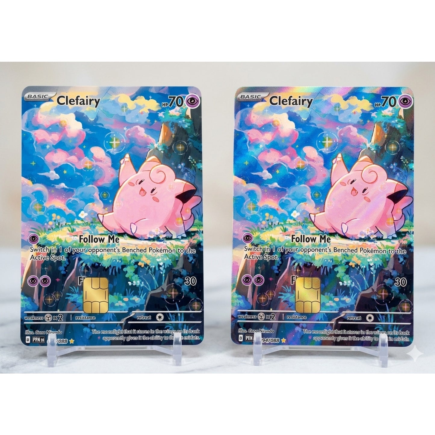 Basic Clefairy Pokémon TC Debit Card Credit Card Skin Vinyl Sticker