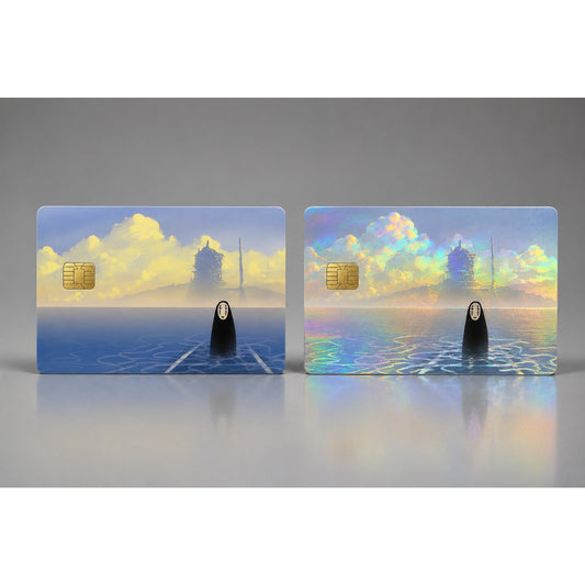 No-Face in Foreground Spirited Away Ghibli Studio Debit Card Credit Card Skin
