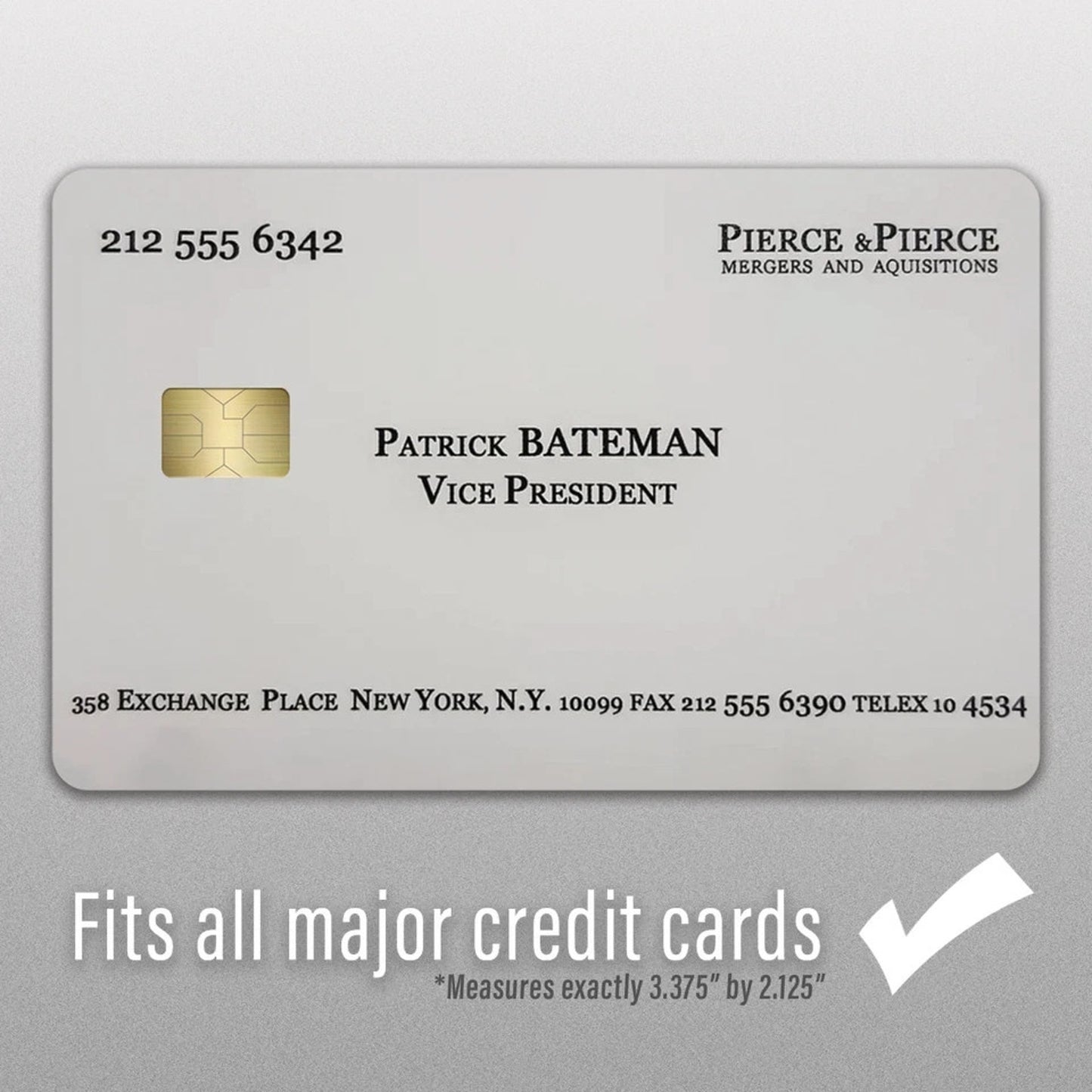 Patrick Bateman Credit Card Skin American Psycho Debit Sticker Decal Wrap
