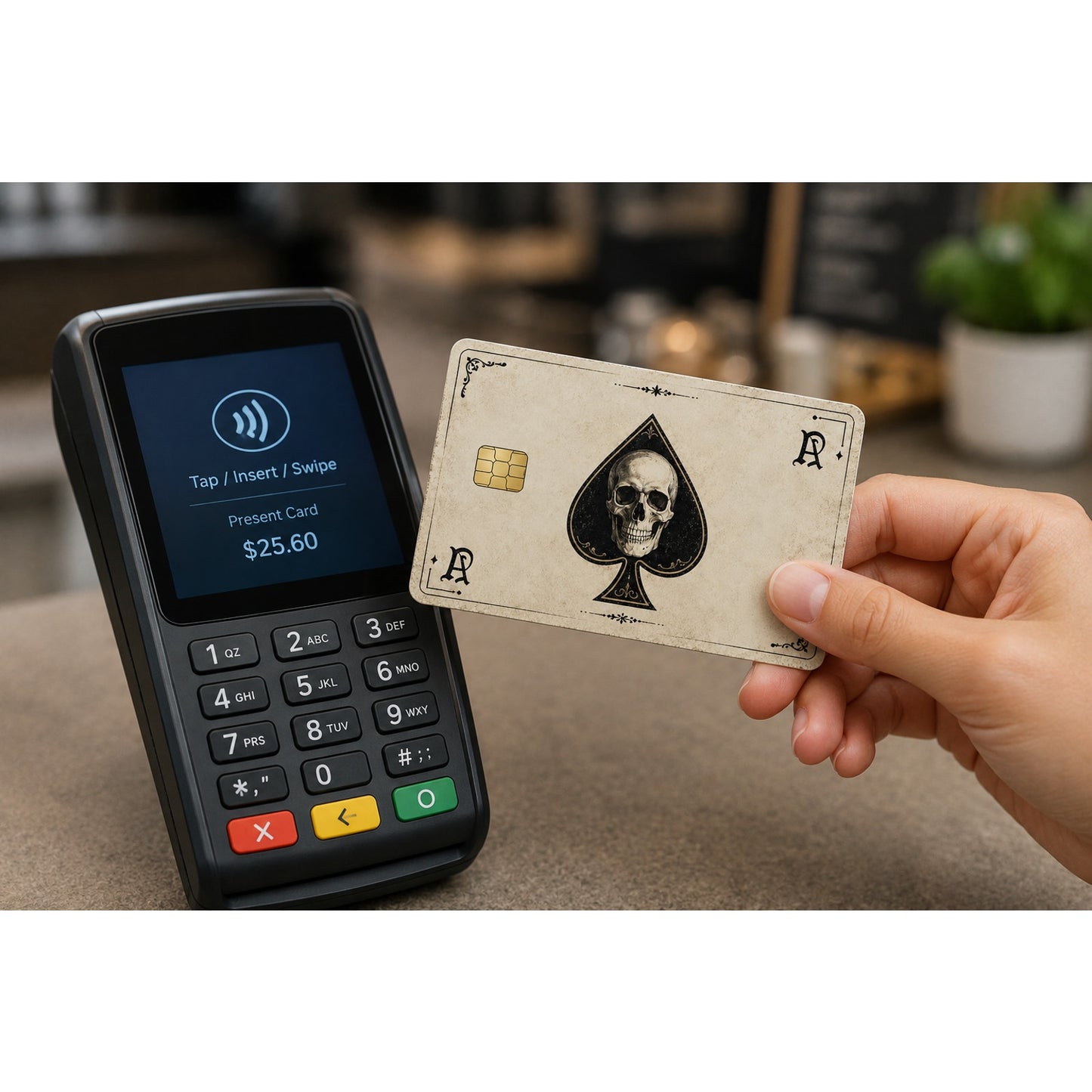 Debit Card Credit Card Skin Skull Ace of Spades Vinyl Sticker