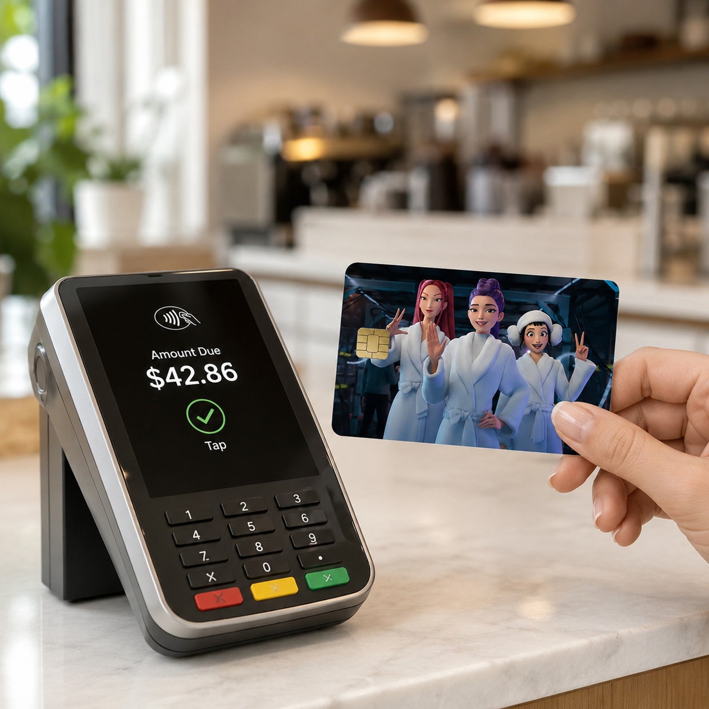 Huntrix's Pre-Show Spa Protocol K-pop Demon Hunters Debit Card Credit Card Skin