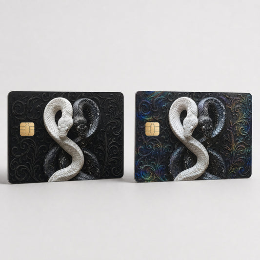 Snakes' Dance of Duality Luxury DesignDebit Card Credit Card Skin