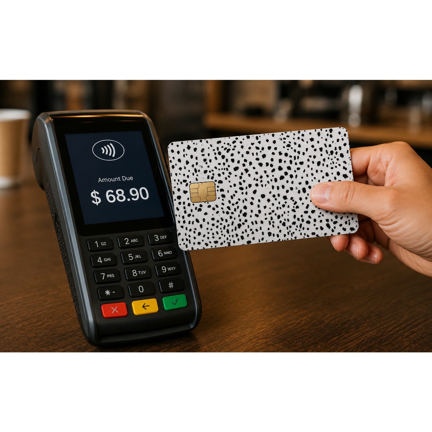 Dalmatian Print Credit Card Skin Debit Card Vinyl Sticker Animal Wrap