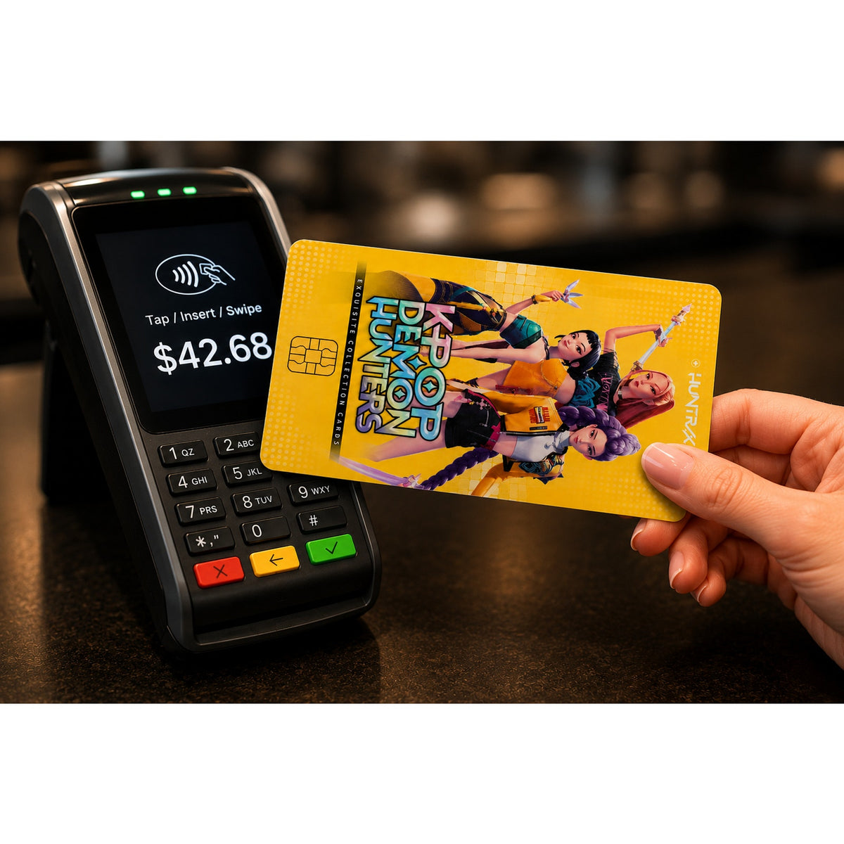 KPop Demon Hunters HUNTR/X Trio Back Credit Card Skin
