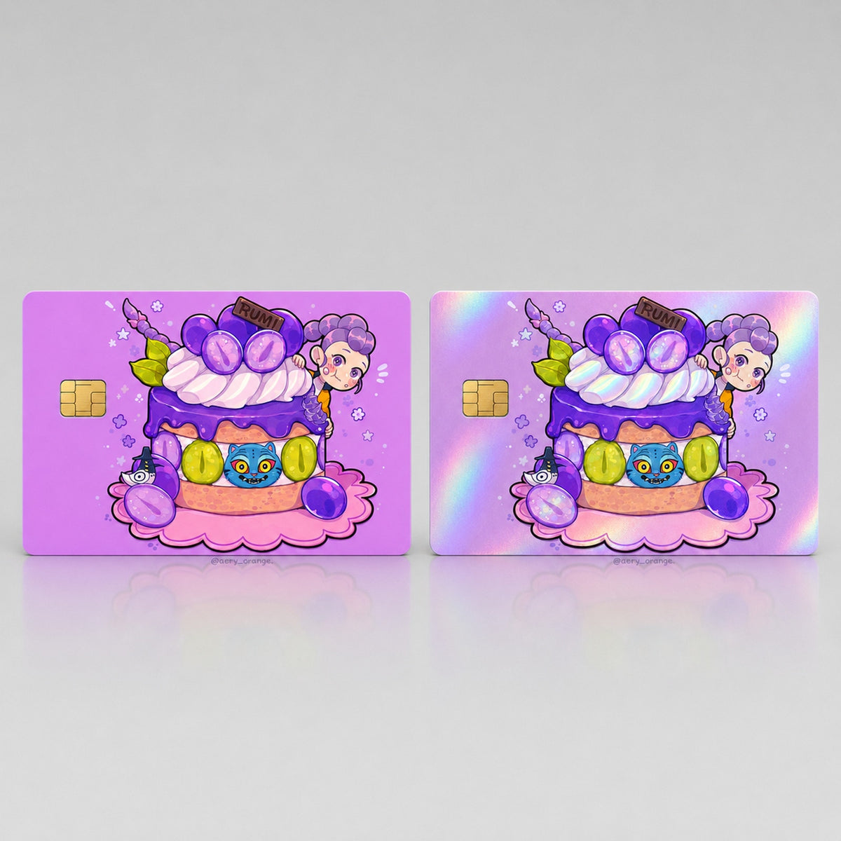 Rumi’s Midnight Grape Cake Heist Huntrix Debit Card Credit Card Skin